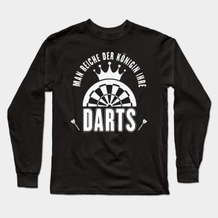 Darts Dartturnier Dart Queen Pfeil Long Sleeve T-Shirt